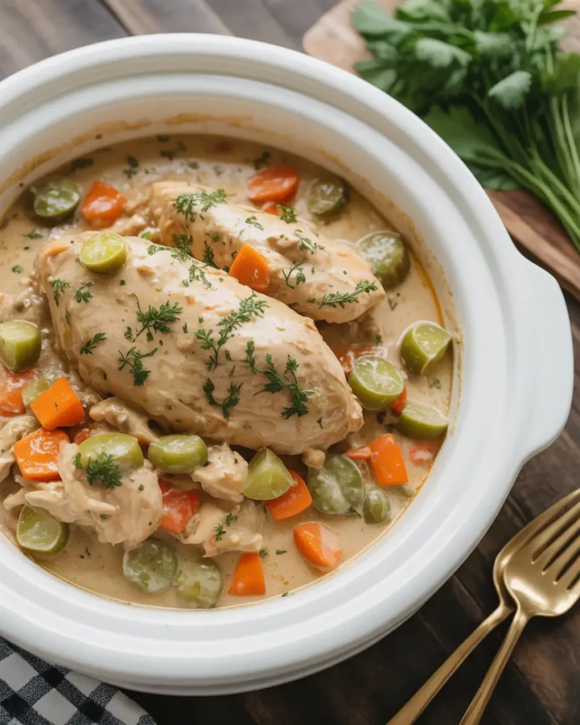 creamy crockpot chicken recipes with basil and tomatoes