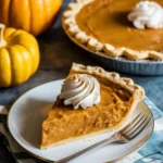 Can you freeze pumpkin pie – realistic Thanksgiving pie slice