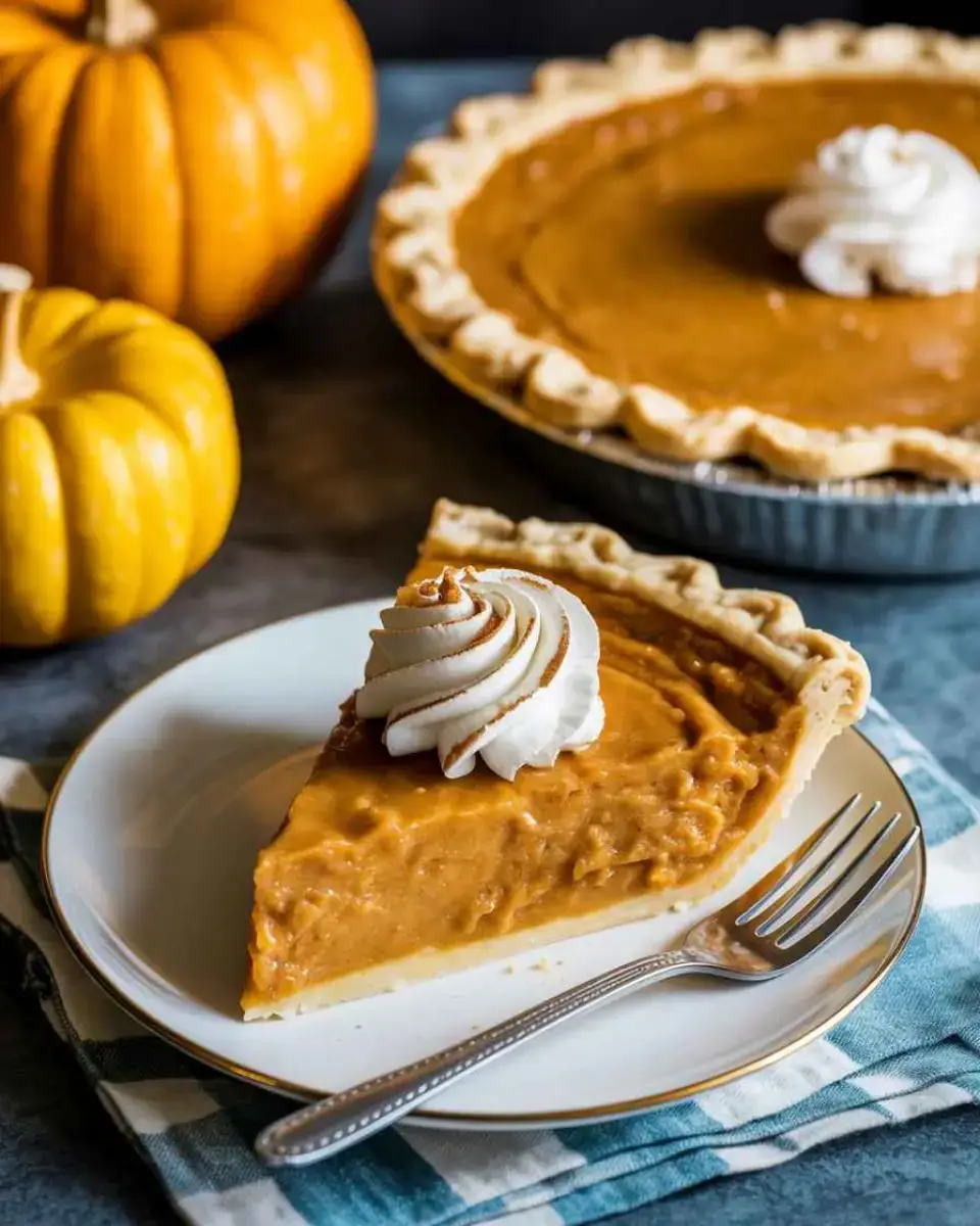 Can you freeze pumpkin pie – realistic Thanksgiving pie slice