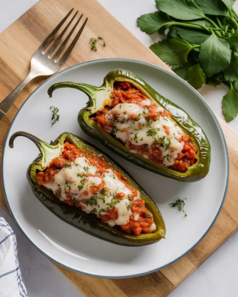 stuffed poblano pepper recipes with melted cheese