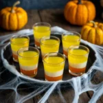 Halloween jello shots with layered colors