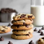 chocolate chip cookies on baking tray