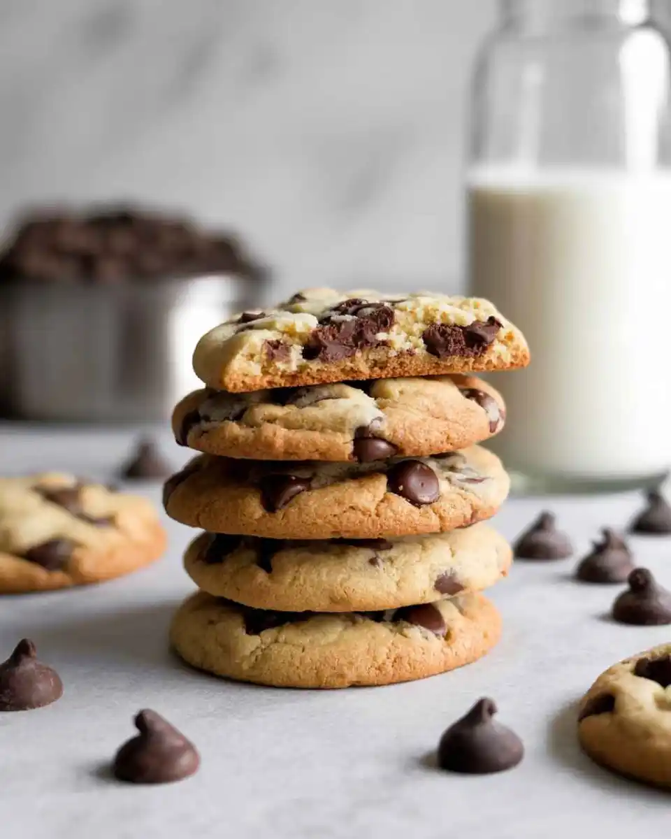chocolate chip cookies on baking tray