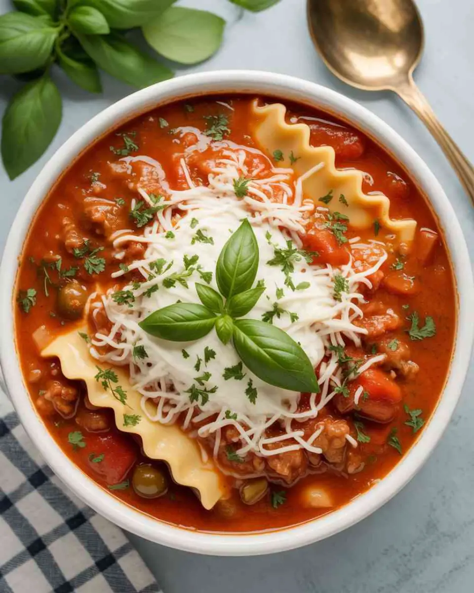 Crockpot lasagna soup recipe