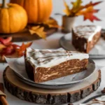 Fall baking recipes with pumpkin bread and autumn decor