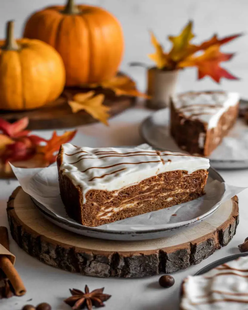 Fall baking recipes with pumpkin bread and autumn decor