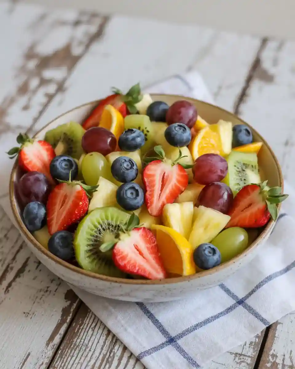 Easy fruit salad recipes with strawberries, kiwi, and citrus