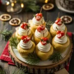 Christmas recipes appetizers on holiday party table
