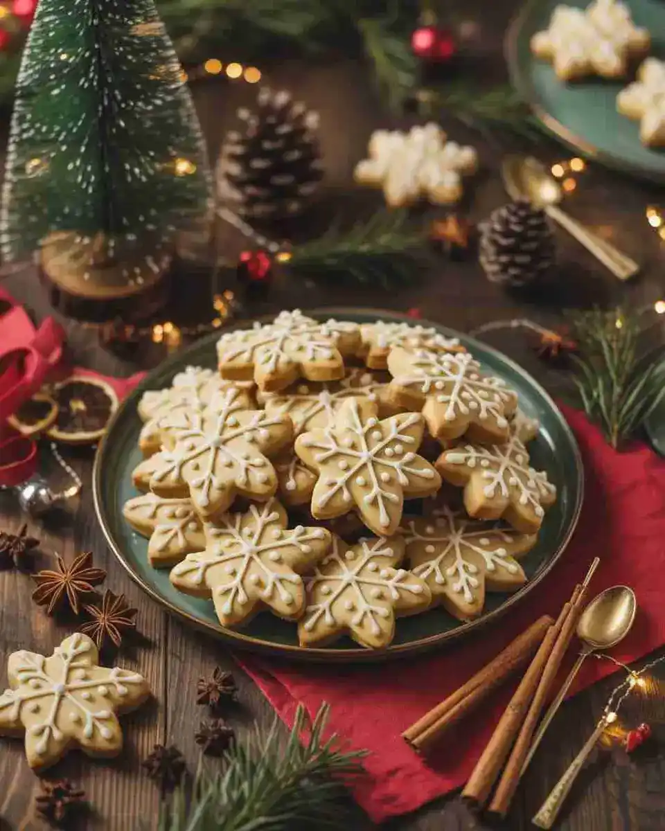 Easy Christmas Cookies in a Festive Kitchen Scene