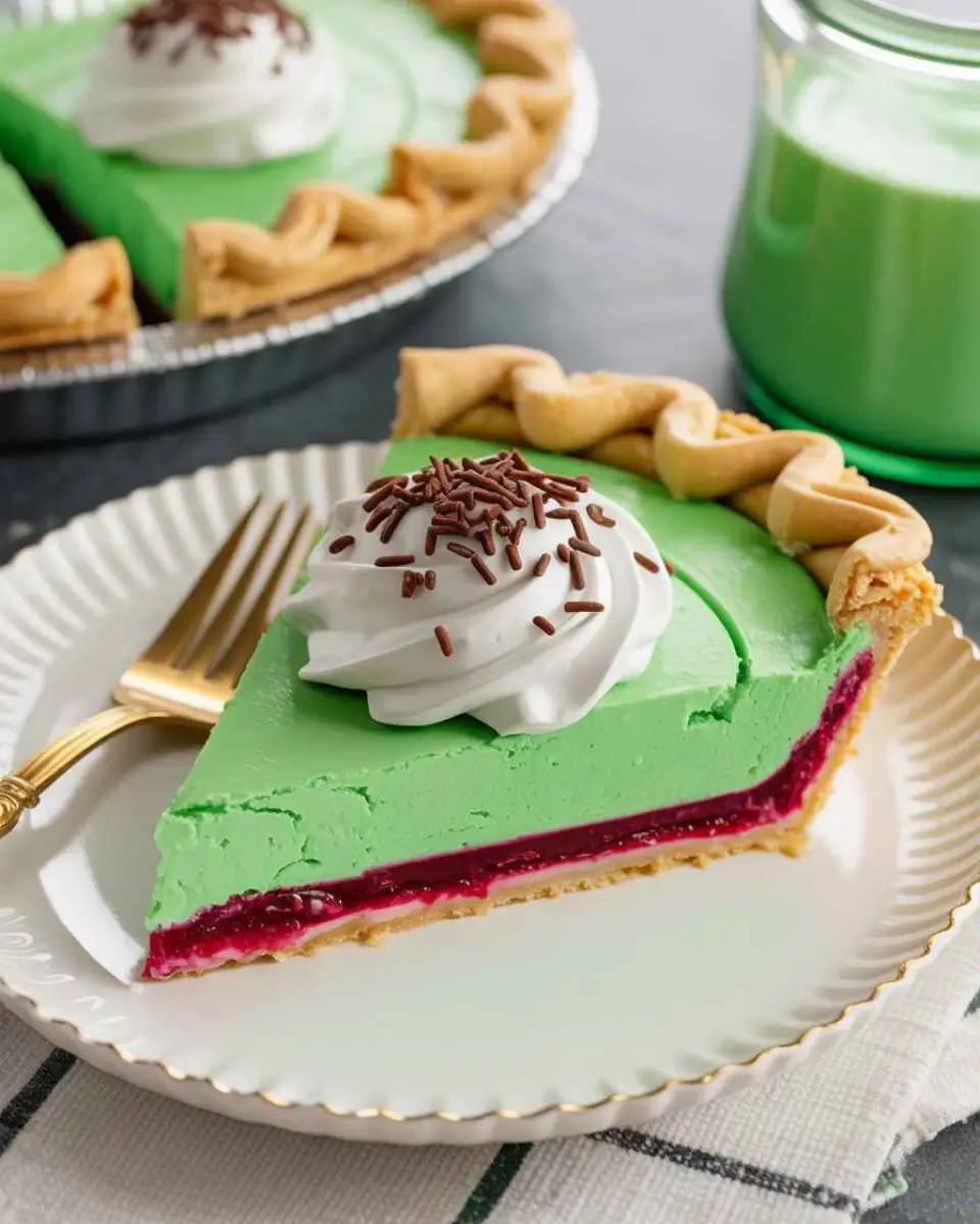 No Bake Grinch Pie Christmas Dessert