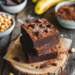 Healthy brownie recipe with natural ingredients