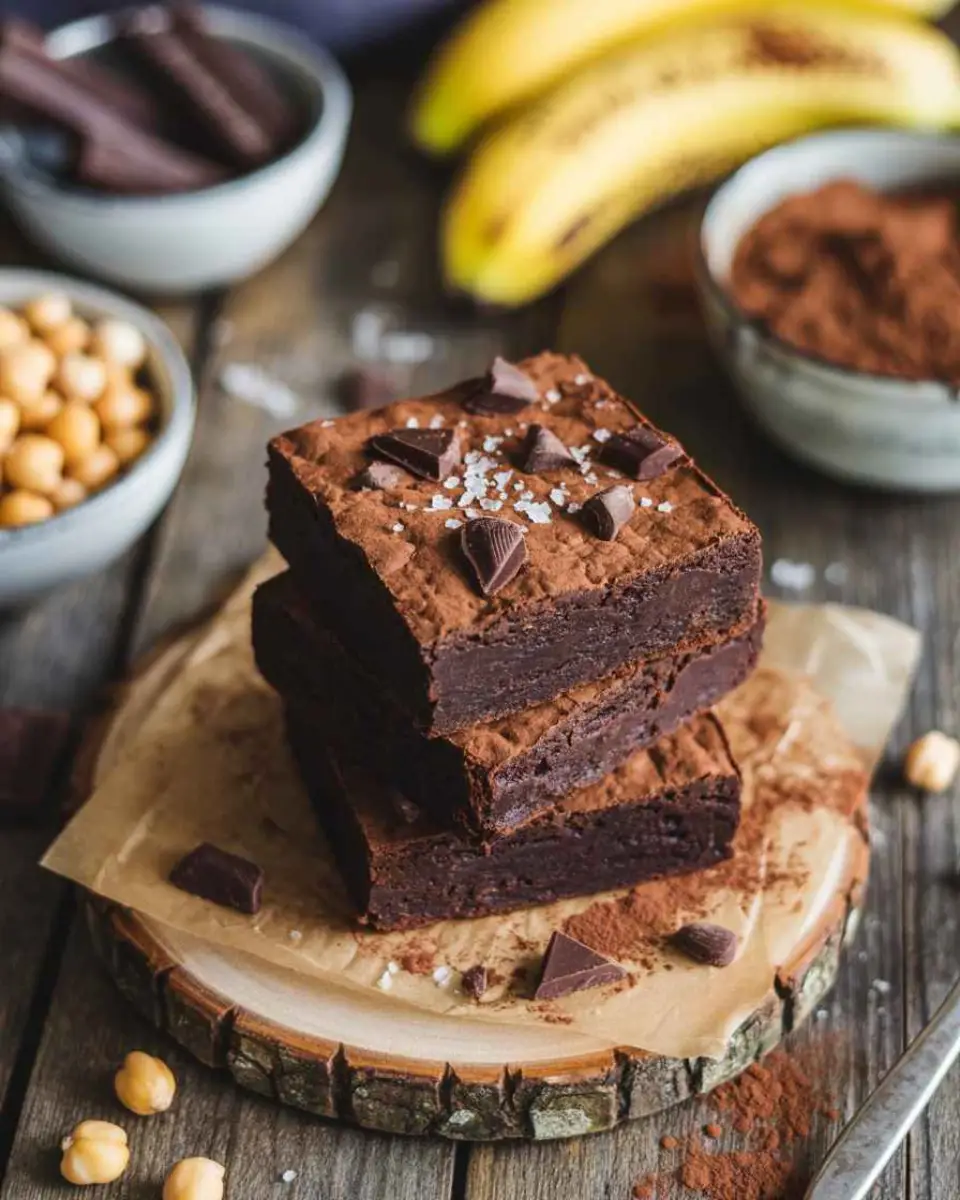 Healthy brownie recipe with natural ingredients