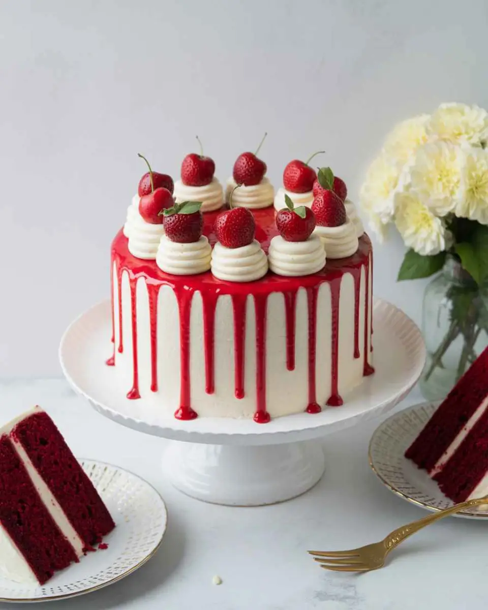 Red Velvet Cake with Cream Cheese Frosting