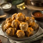 Sausage balls recipe with cheddar and sausage