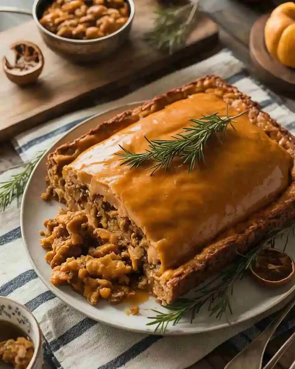 Vegan Thanksgiving Recipes on Rustic Holiday Table