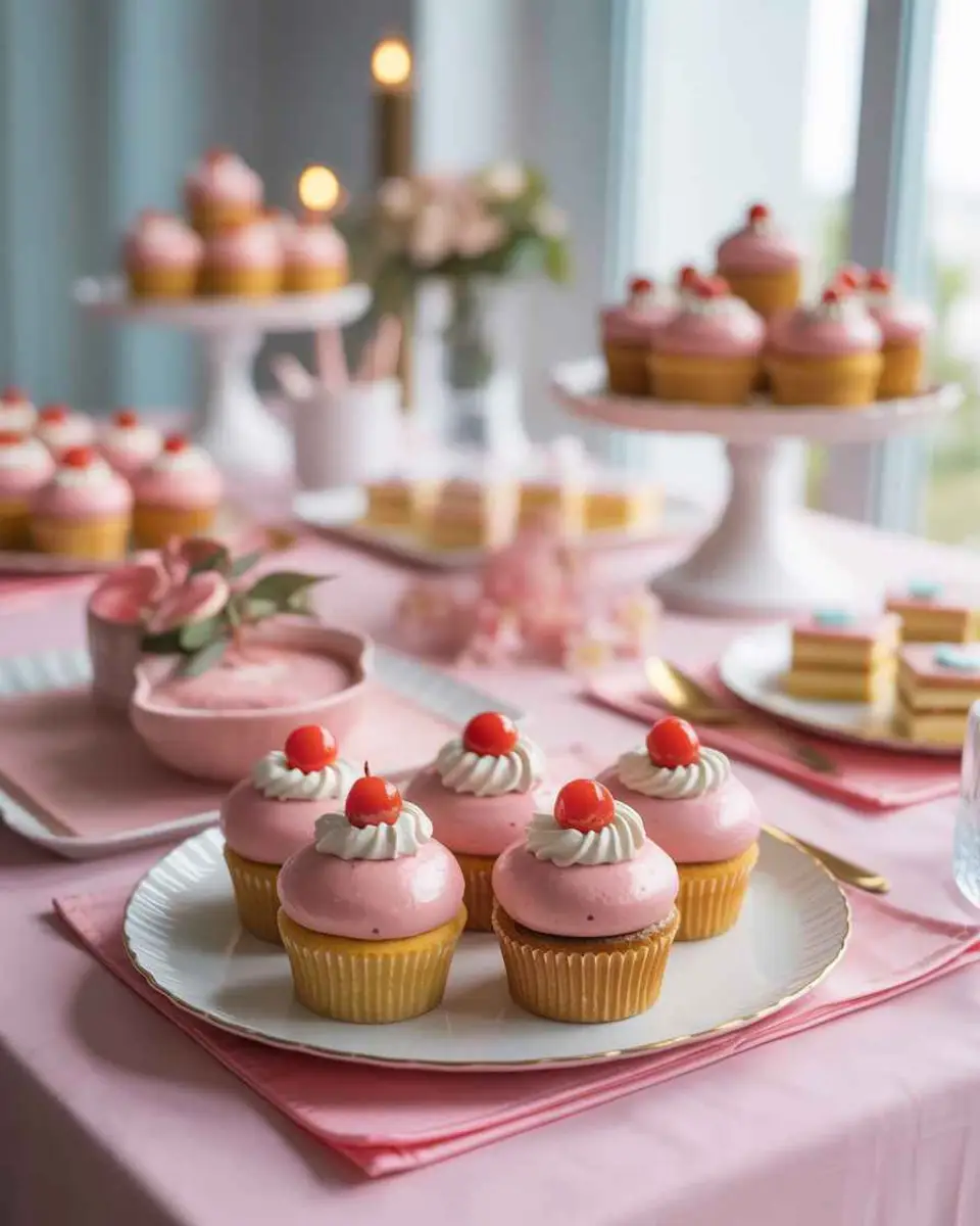 pink desserts