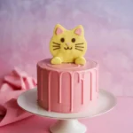 jelly cat cake with fondant bunny ears
