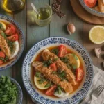 Mediterranean food recipes dinner table