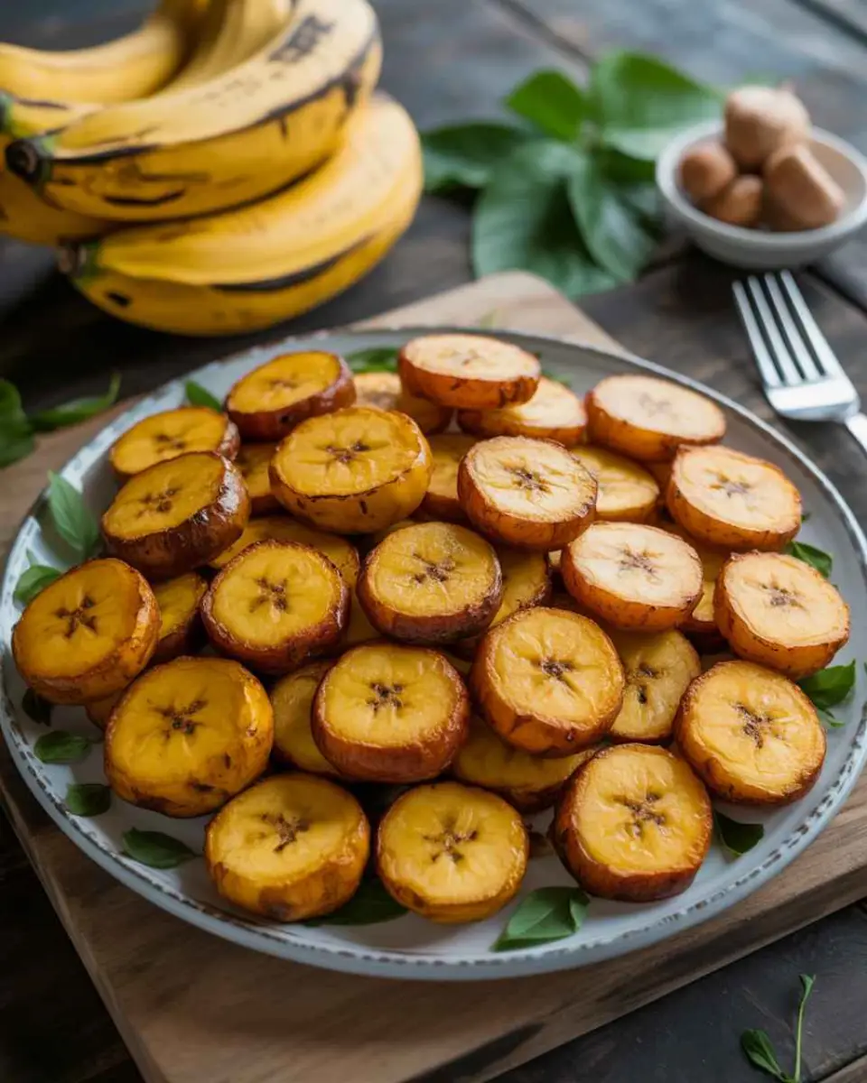 plantains recipes displayed as sweet and savory meals