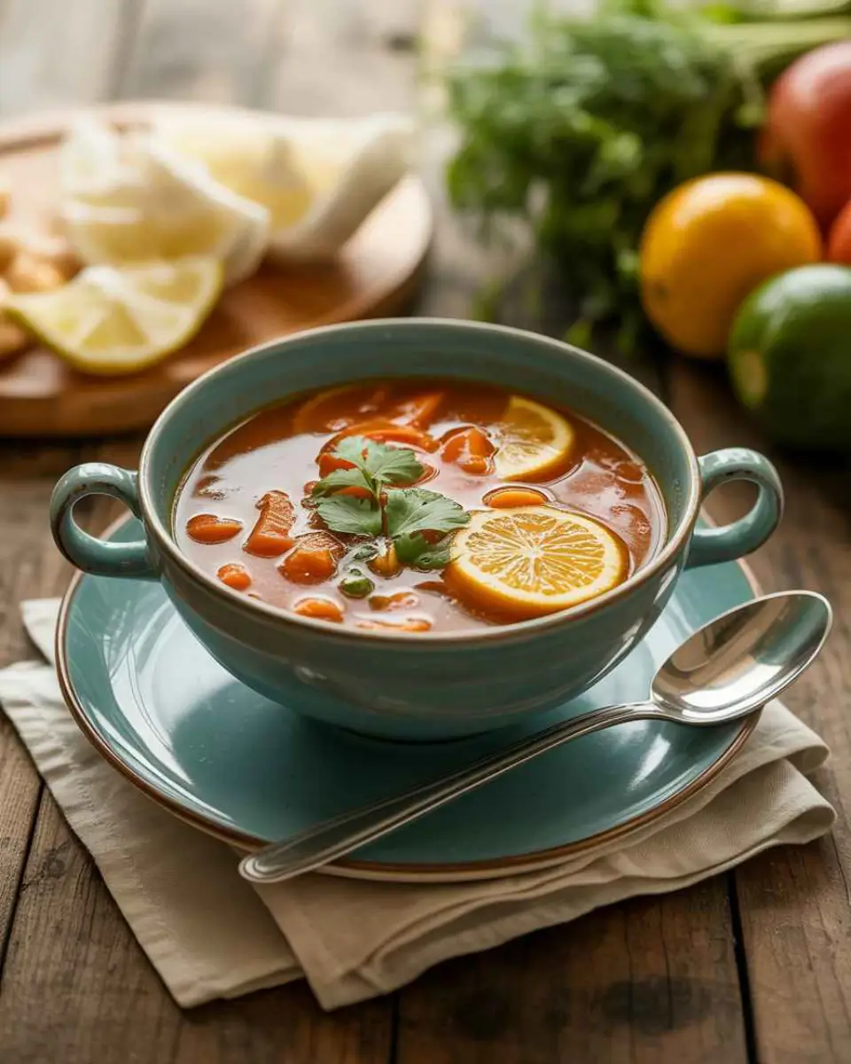 comforting bowl of soup for sickness