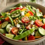 fresh salad recipes Mediterranean healthy bowl with goat cheese