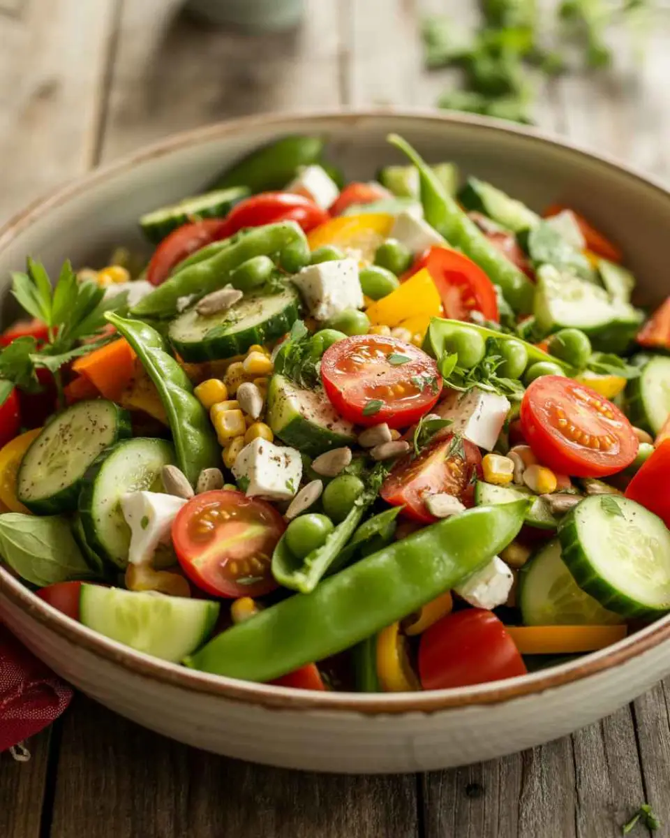 fresh salad recipes Mediterranean healthy bowl with goat cheese