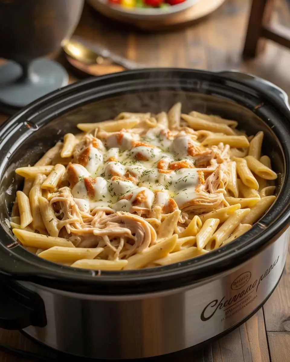 chicken pasta crockpot recipes creamy slow cooker dinner