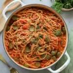 one pot pasta recipes cooked in Dutch oven with basil and parmesan