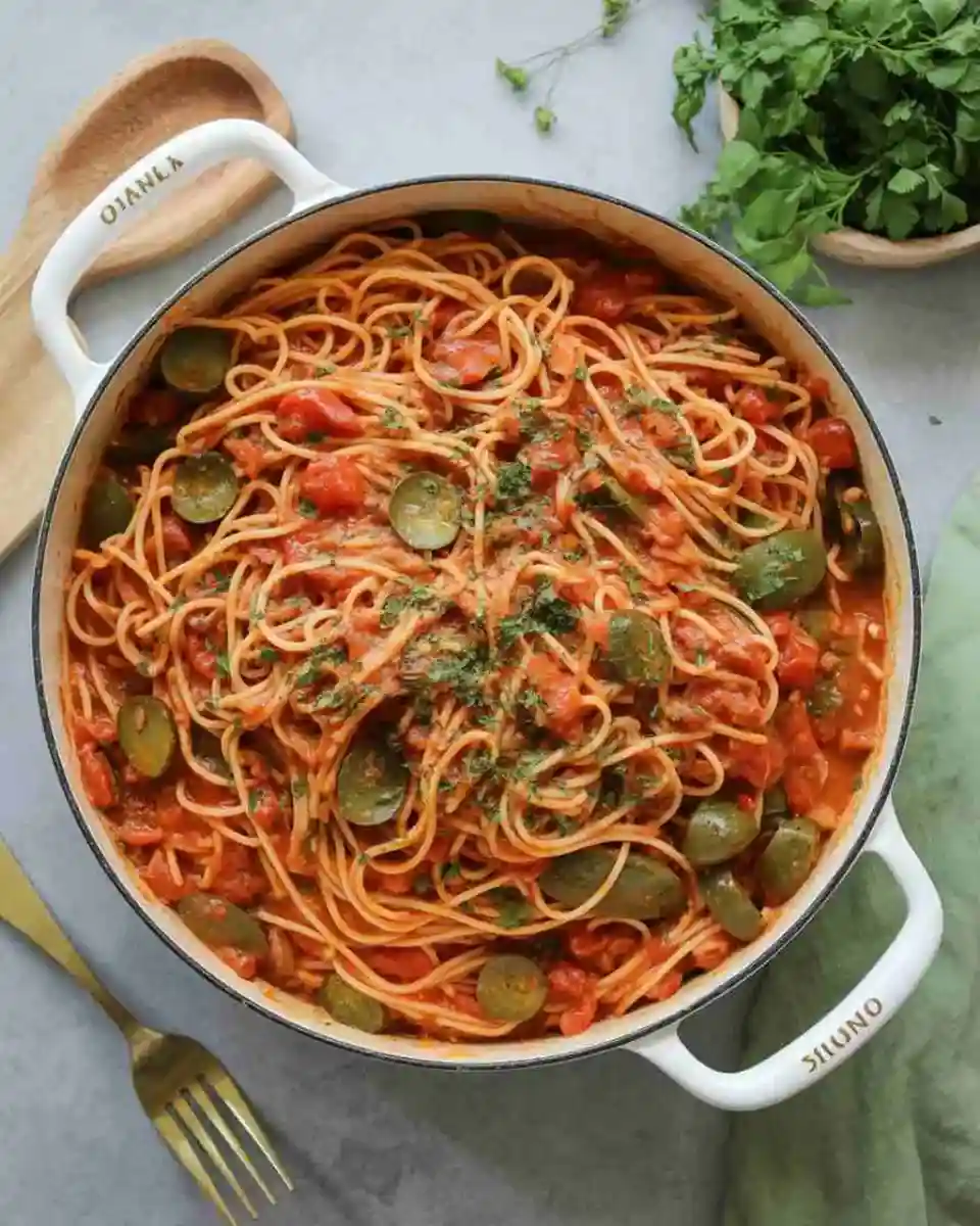 one pot pasta recipes cooked in Dutch oven with basil and parmesan