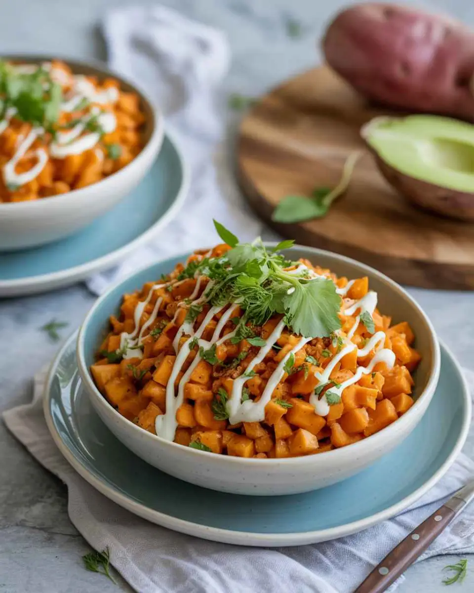 sweet potato bowls healthy with quinoa and chickpeas