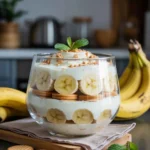 healthy banana pudding layered dessert