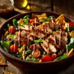 BBQ chicken salad healthy summer recipe bowl