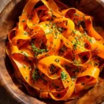 Carrot Ribbon Salad with Lemon-Tahini Dressing