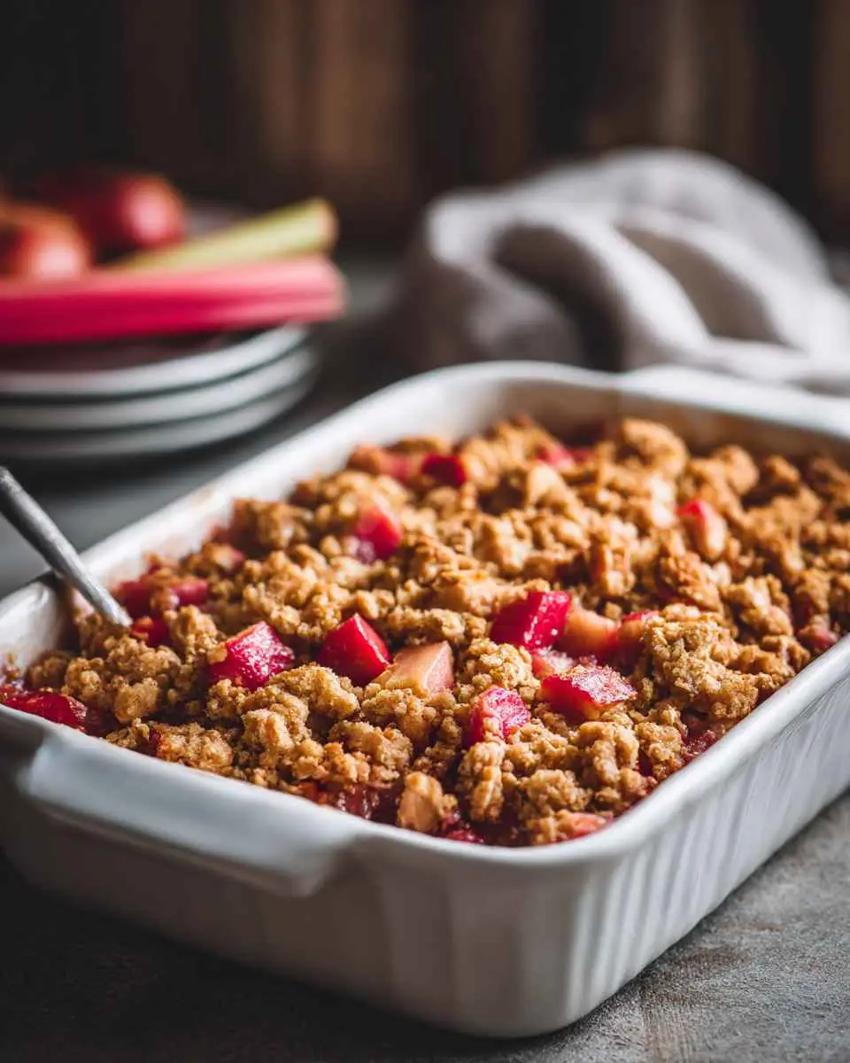 rubarbe recipe rhubarb crisp dessert