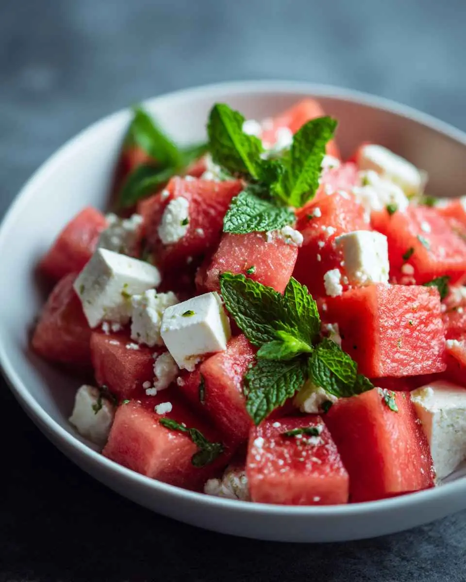 watermelon feta salad fresh summer dish