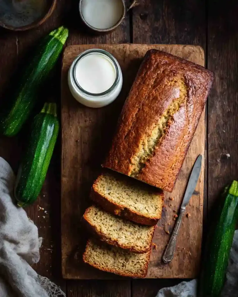 Zucchini Bread Healthy Recipe fresh baked loaf
