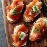 Smoked salmon recipes variety on table