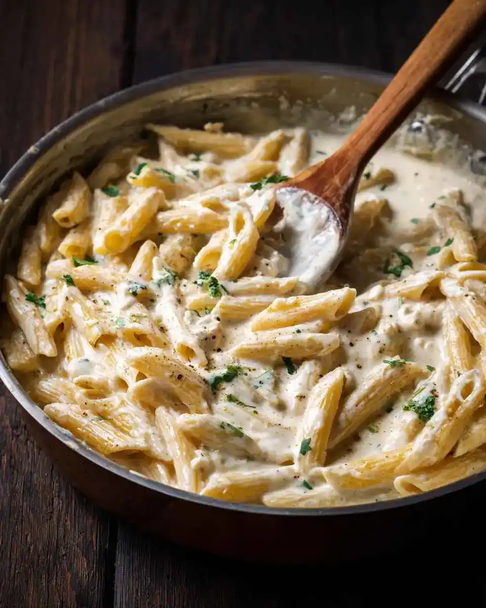 Cottage Cheese Pasta Sauce creamy pasta bowl